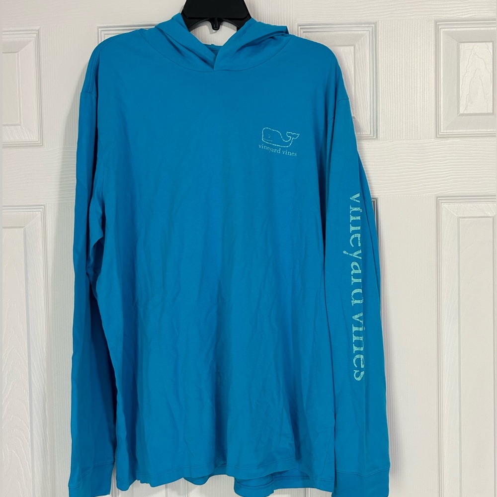 Vineyard Vines Turquoise Long Sleeve Hoodie
